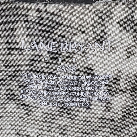 Lane Bryant (Lot Of 2) Sleeveless Tunic Tops Draped Neck Size 26/28 Black Pink - Picture 7 of 16